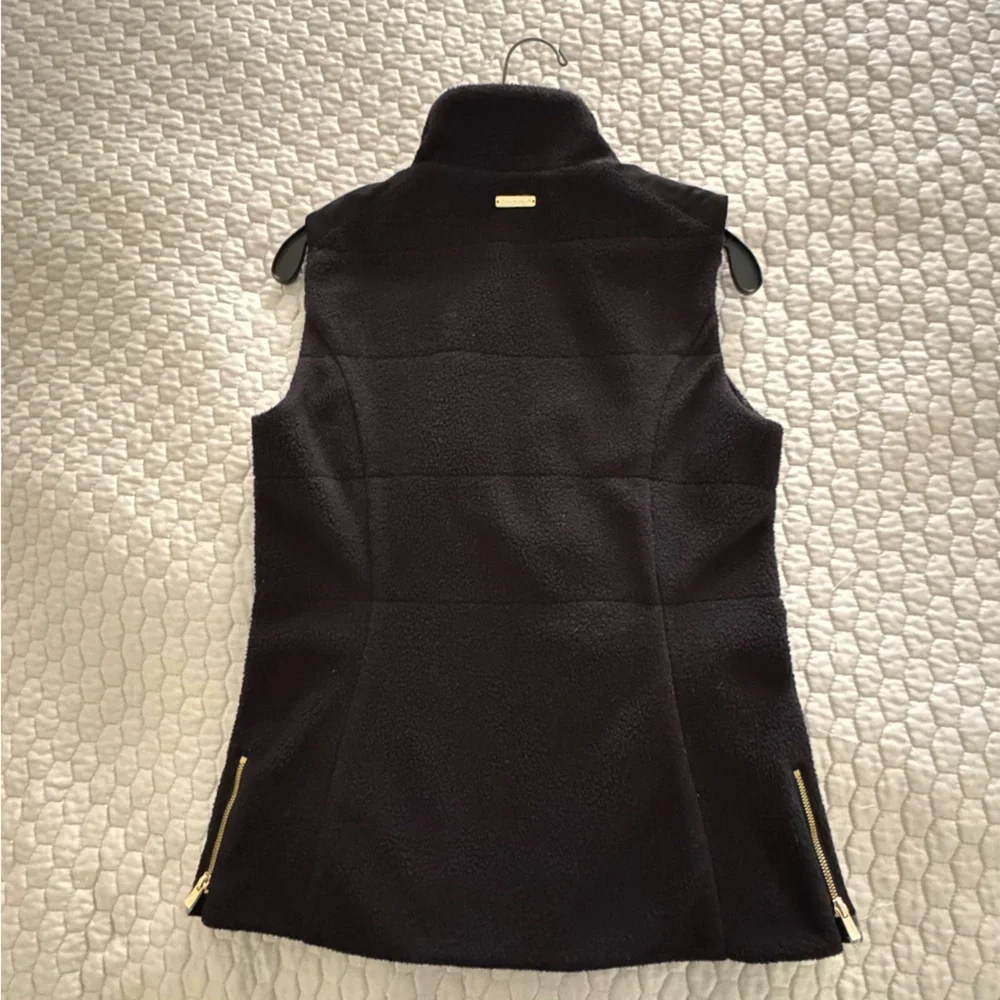 NEW! Lilly Pulitzer Skyden Suede Sherpa Reversible Vest Black SMALL $258 NWOT - Picture 6 of 9